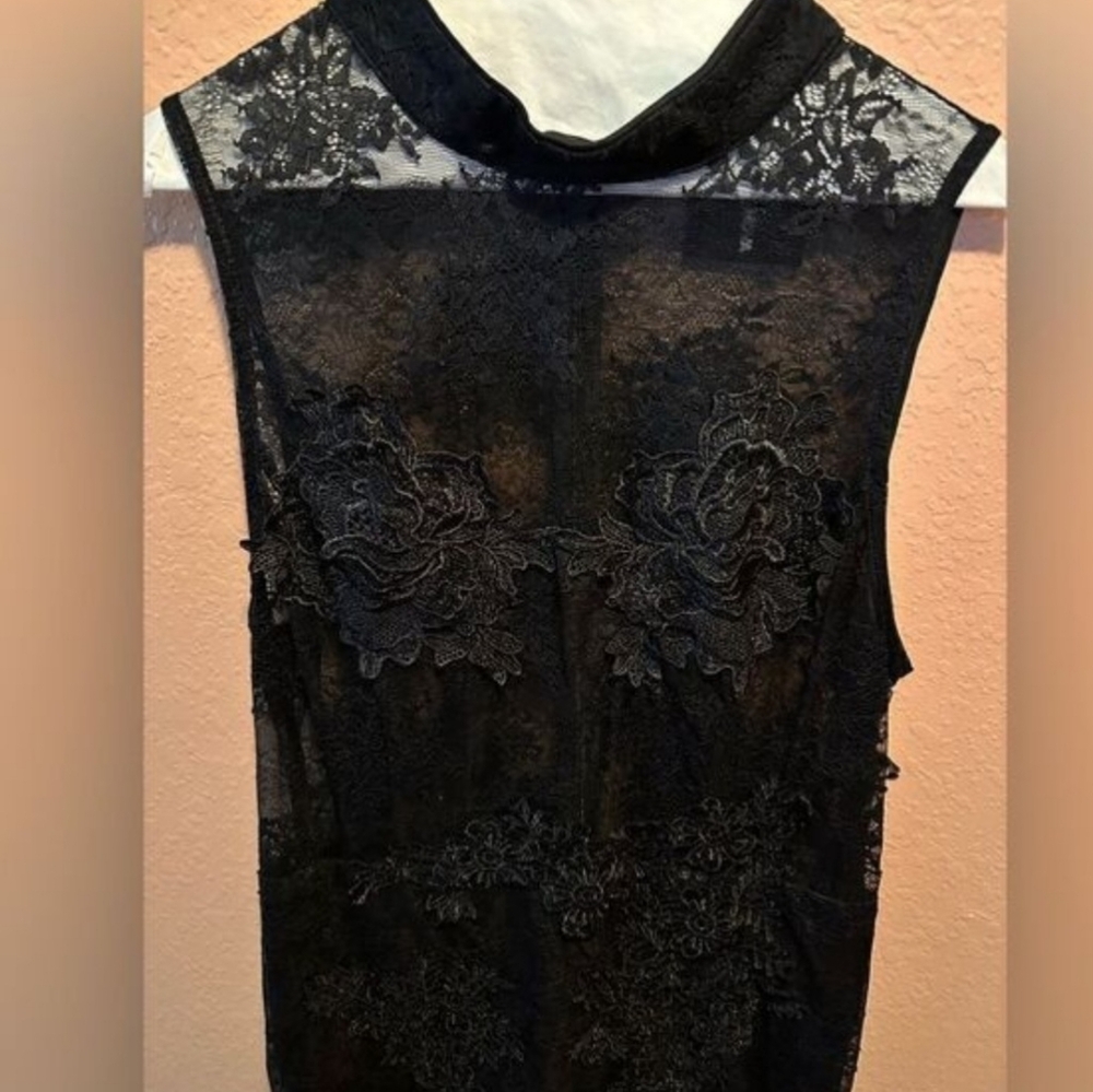 NWT Fashion Nova Elegant Black Lace Dress